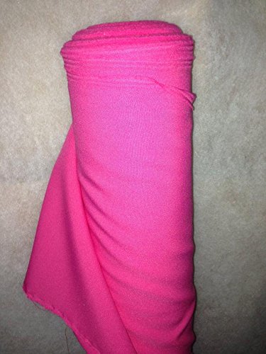Tissu au metre BURLINGTON infroissable FUCHSIA FUCHIA pour deco nappe habillement au 0.50 metre largeur 150 cm