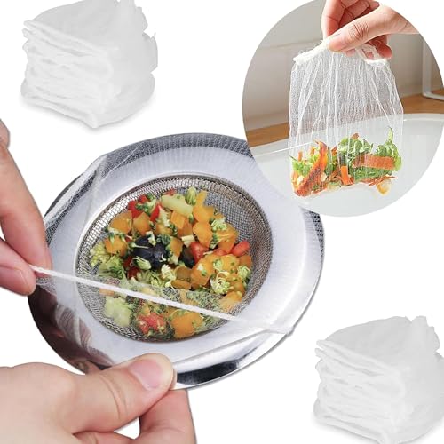 100 piezas de malla desechable para colador de fregadero miniatura 2