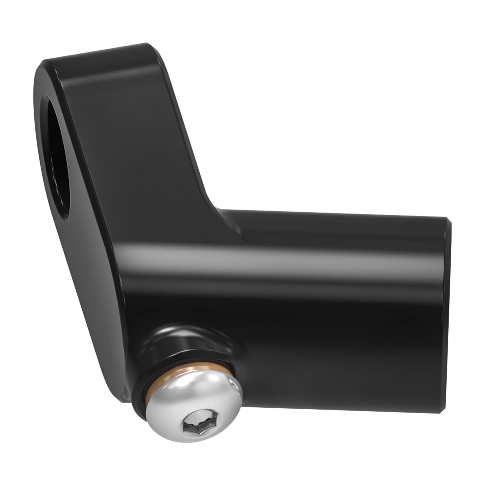 NICECNC Estensione per tubo frizione idraulica nera compatibile con BMW R1300GS, R1250GS, R1200GS Adventure, R nineT Pure, K1600B, alluminio, anodizzato, linea frizione prolungata, vedi montaggio