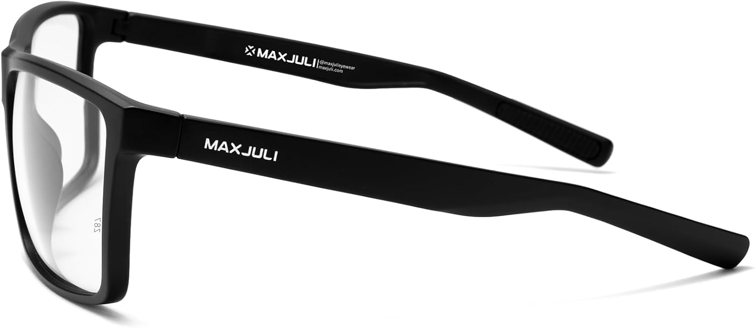 MAXJULI XXL 158mm Blue Light Blocking Glasses for Big Heads Men,Computer/Gaming/TV/Phones Glasses Z8125XXL