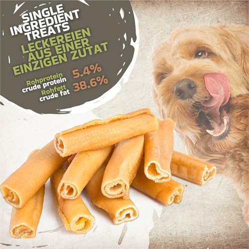 Kroketten aus Schweinehaut für Hunde | 10 Stück | natürlicher Kausnack aus 100% Schwein | knusprig & leicht verdaulich | gesunde Belohnung ohne Zusatzstoffe