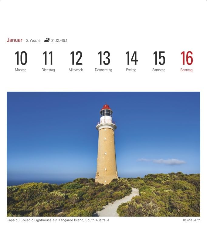 Australien Kalender 2022: Sehnsuchtskalender, 53 Postkarten