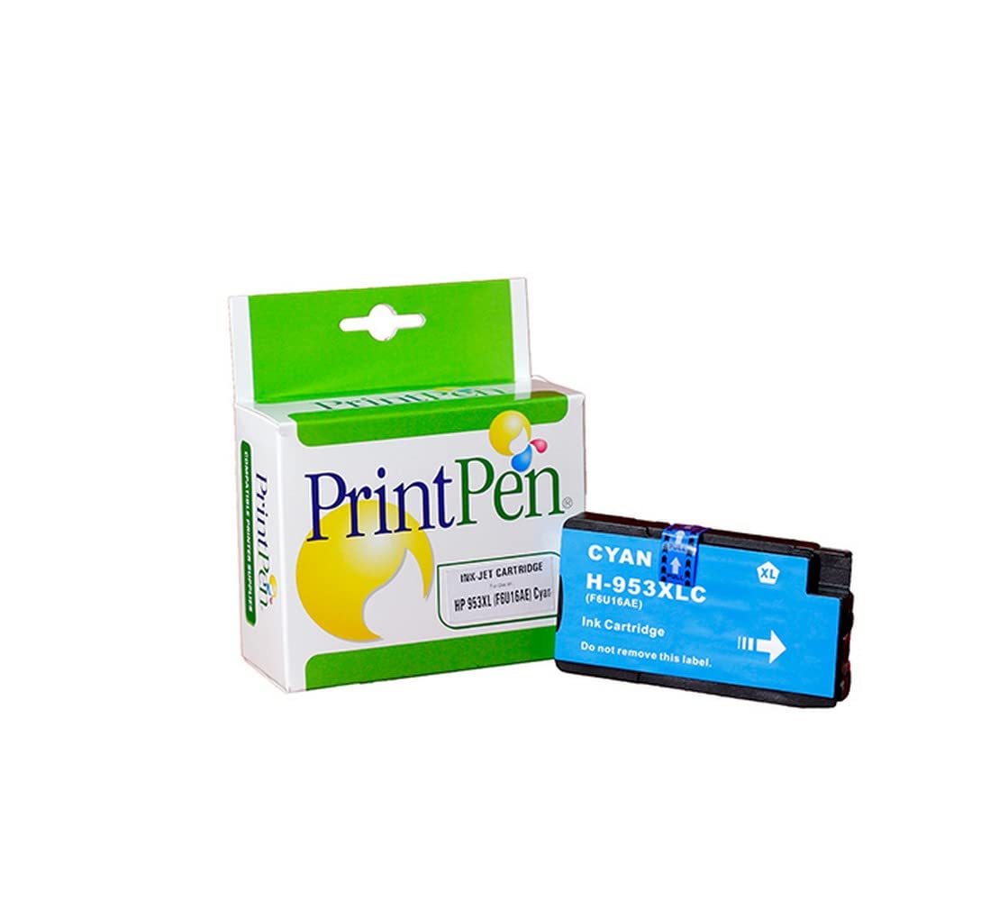 PRINTPEN 953XL (F6U16AE) Cyan Yeni Versiyon Çipli Yüksek Kapasite Muadil Mürekkep Kartuşu