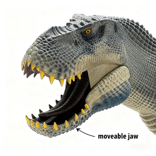 JQWW T Rex Dinosaur Toy 14″ - Tyrannosaurus Rex Action Figure with Movable Jaw - Realistic Dino Figurine - Trex Figure for Boys and Girls - Big Dinosaur Toys for Kids Ages 5+ by JQWW - Used condition - Image 6