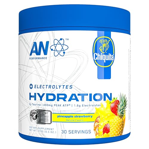 AN Performance Electrolyte Drink Mix | Zero Sugar Hydration Powder | Magnesium + Calcium + Potassium | Strawberry Pineapple | 30 Servings