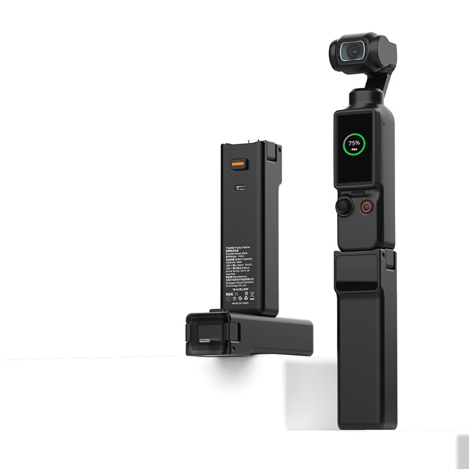 Poignée à Connexion directe pour Pocket 3 4 avec Batterie de