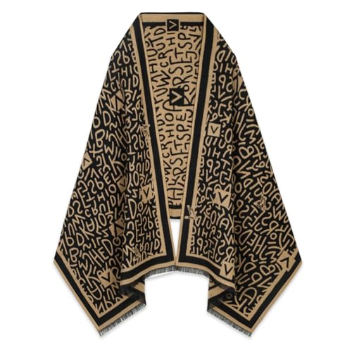 EXTREE Scarfs for Women Pashmina Silky Shawl Wrap for Evening Dressing Blanket Open Front Poncho Cape Aaa-orange