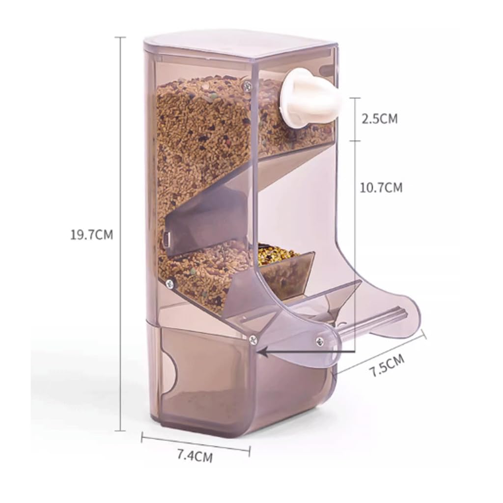 Mangeoire automatique pour perroquets et oiseaux, Cage suspendue anti-éclaboussures, boîte de nourriture pour oiseaux, séparateur de pailles, mangeoire pour usage domestique Mangeoires à oiseaux