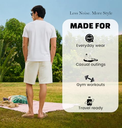 Image of Sleepynuts Men's Everyday Wear Crew Neck Regular Fit T-Shirt | Half Sleeve Solid Plain Casual T-Shirt for Men | Soft Breathable Fabric |