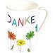 Produktbild Kesper Tasse Danke aus Porzellan, bunt, 9 x 9 x 14 cm