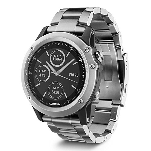 Garmin Fēnix 3 Zafiro - Reloj Multideporte de Titanio con GPS, Correa de Cuero
