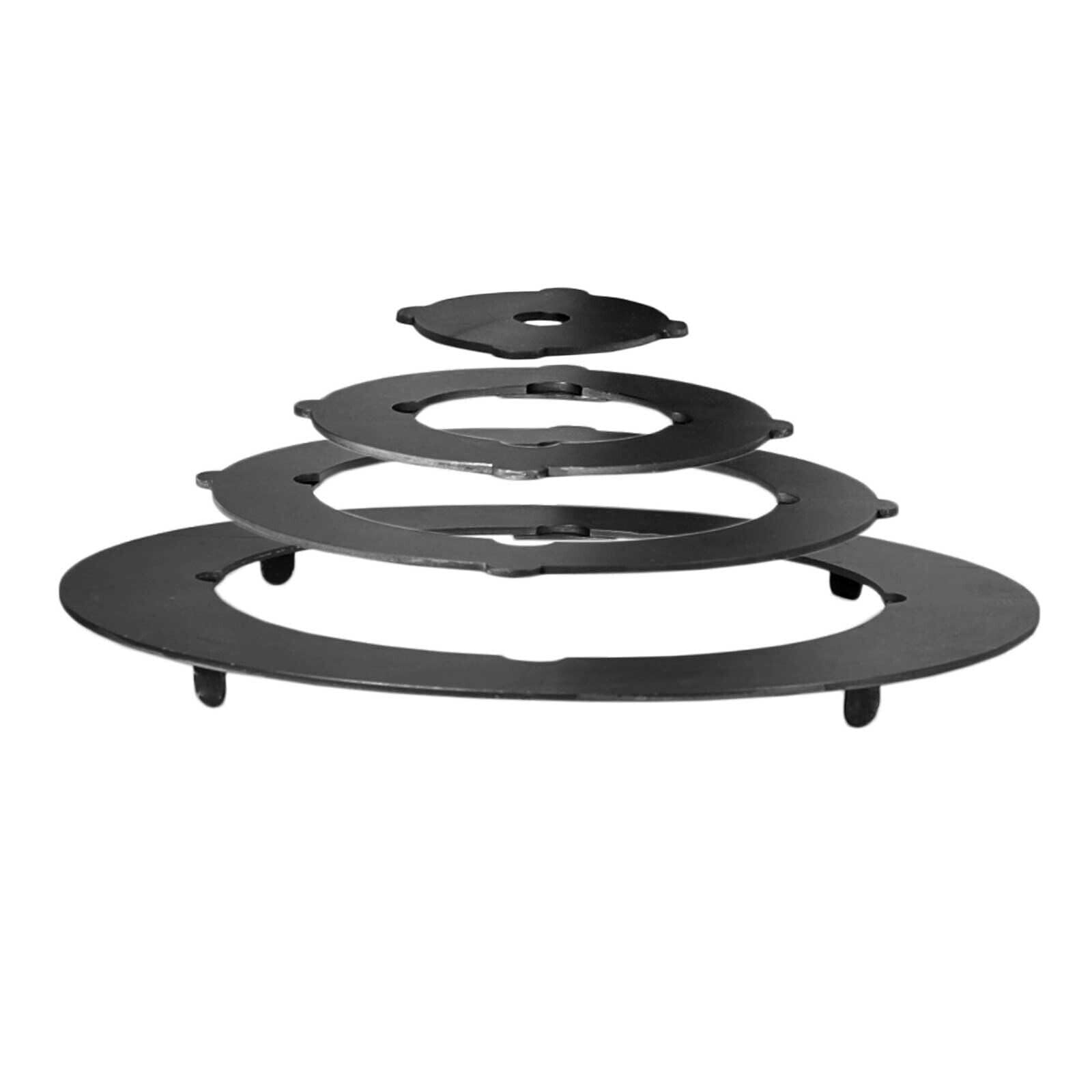 Ø36cm Uchag 2mm stahl Utschak-Ofen Adapter-Ringe Abzugsrohr 10L Kazan eben Kasan Kessel Utschag Feldküche Feuerstelle Campingofen Außenküche Eintopfofen