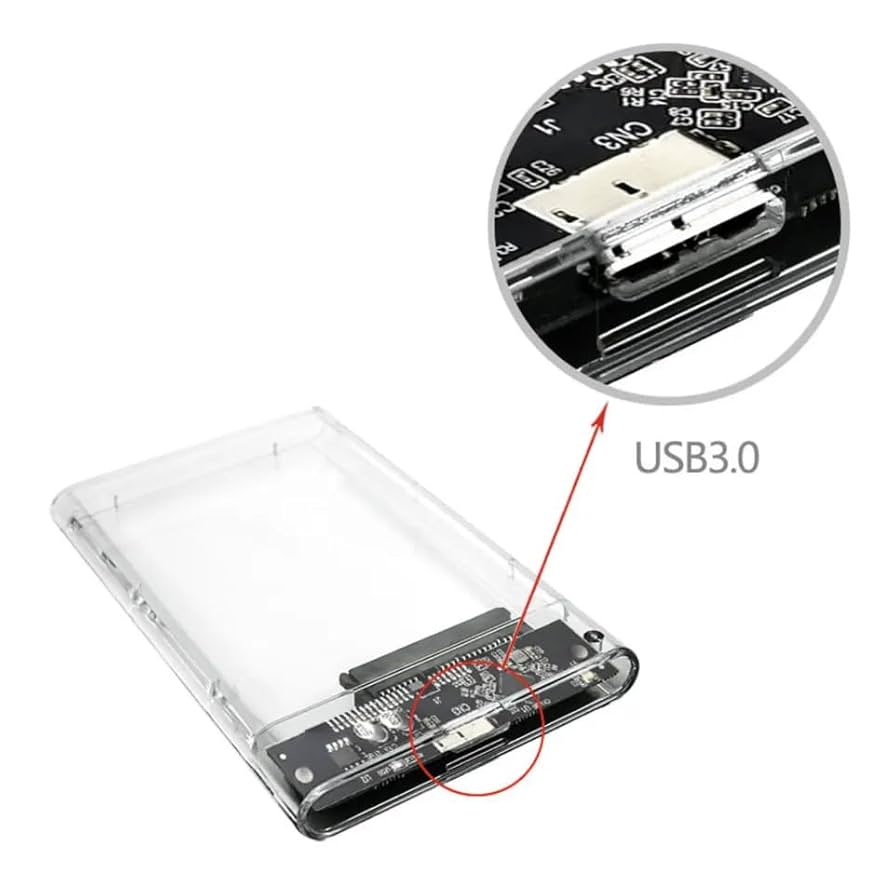 KingData SSD HDD Hard Drive Enclosure 2.5" SATA III USB 3.0 Caddy Case External Reader Laptop