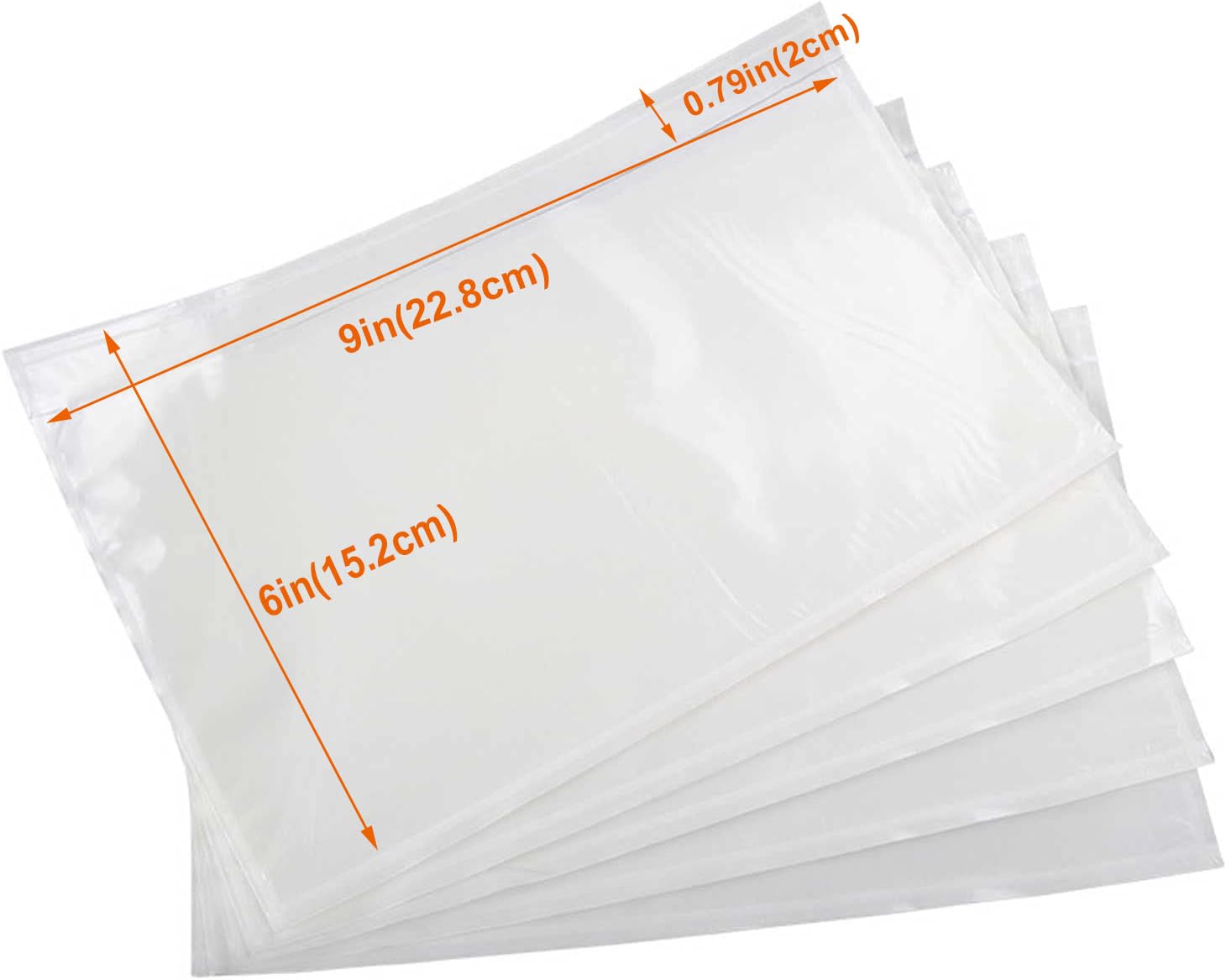 500 sobres de envío de 6 x 9 pulgadas, sobres de correo con adhesivo transparente, suministros de envío para pequeñas empresas