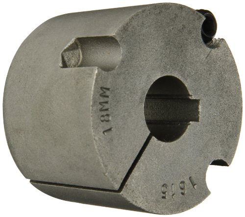 Martin 1615 18MM Taper Bushing, Sintered Steel, Metric, 18 mm Bore, 57.15 mm OD, 38.1 mm Length