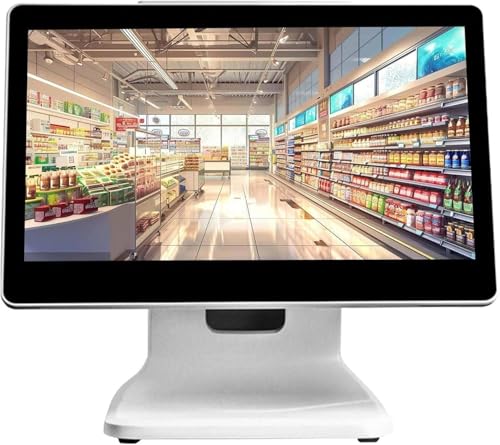 Image of Cash Register for Small Businesses,15.6 inch Touch Screen,All-in-One Cash Register,Adjustable Angle for Retail, Restaurant, Store POS Sys-tems,for Small Business