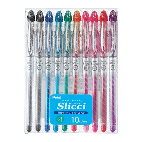 Pentel Slicci 0 4mm Gel Ink Pen 10 Color Set Japan Import Buy Online In Andorra At Andorra Desertcart Com Productid