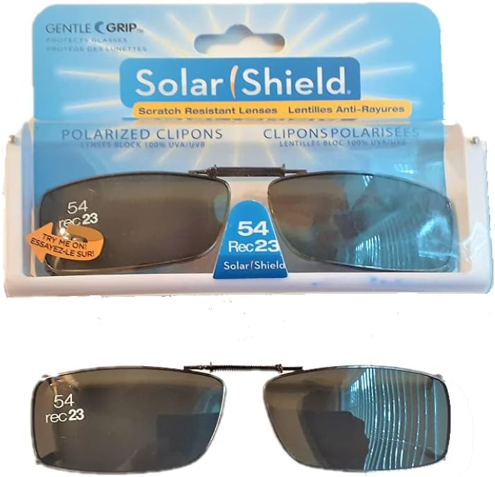 Polarized Clip on 54 rec 23 Full frame Gray,Large