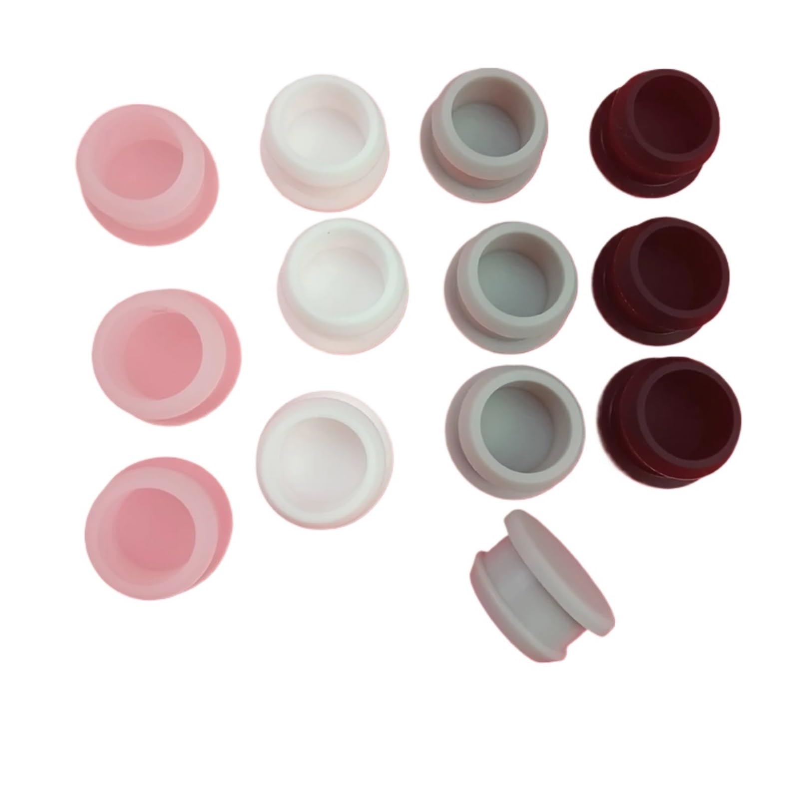 2/5/10/20 sztuk 15mm guma silikonowa zaślepka na otwór wewnętrzna 11mm wtyczka w kształcie litery T zatrzaskiwana uszczelka(White,20PCS-15MM)