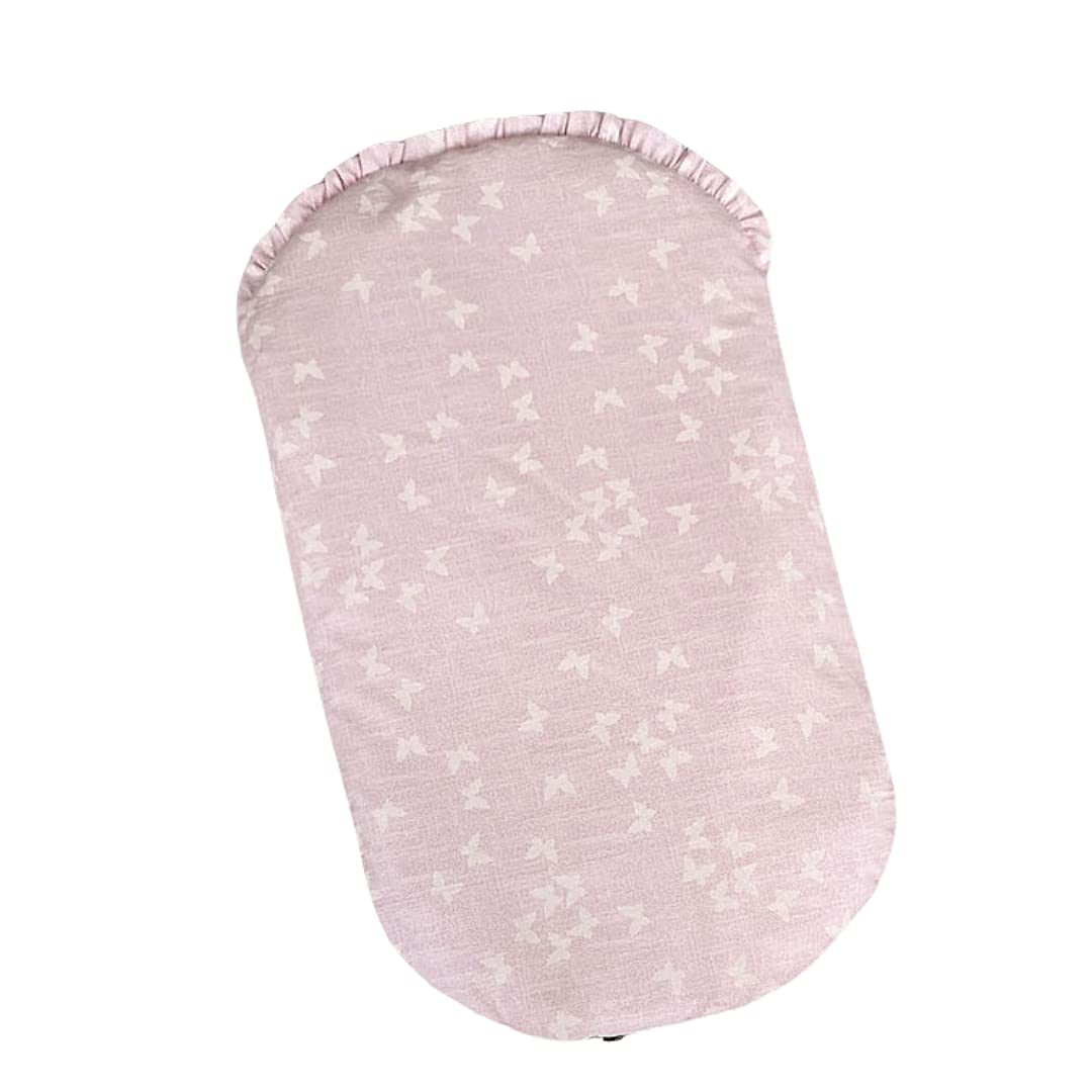 Topponcino Montessori o Cuscino di Sicurezza per Neonato, Sfoderabile, Esterno in Puro Cotone, Interno in Pura Lana Vergine, Materiali OekoTex, 100% Made in Italy, Collezione "Piccole Ali" Rosa