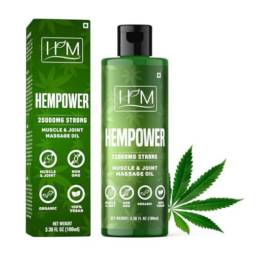 Hempower – Massage Oil for Muscle & Joint Pain – 25,000 MG | Ultra-Strength Hemp Formula | No Artificial Fragrance | Supports Active Lifestyle, Fast Acting Long Lasting | 3.38 fl oz (100 ml)