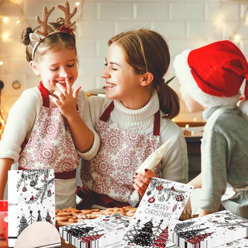 Christmas Napkins Paper,80pcs Christmas Guest Napkins Xmas Tree Disposable christmas Dinner Napkins for Winter Themed Guest Towels Disposable Bathroom Supplies – Image 2