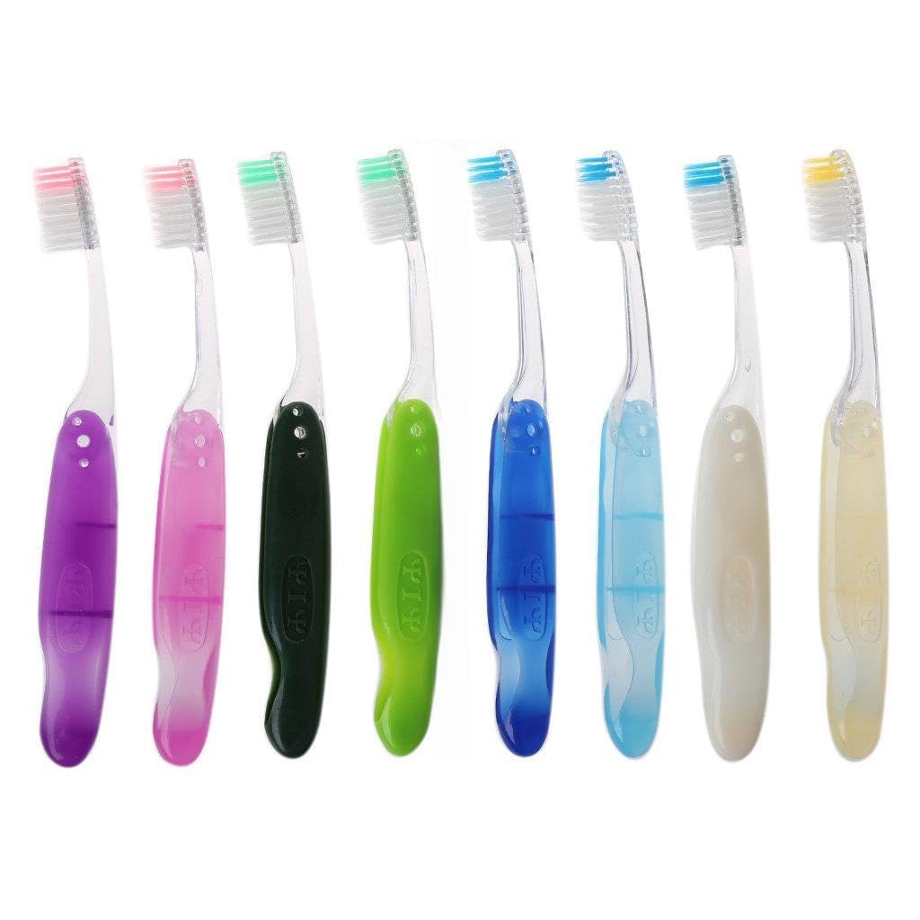 Ljmyy 1pc Foldable Soft Hair Portable Toothbrush Travel Camping Hiking Outdoor