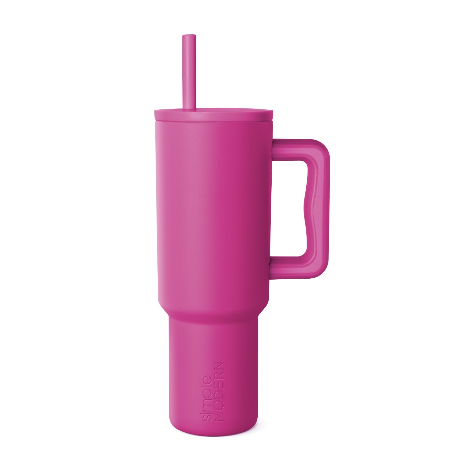Simple Modern 40 oz Tumbler with Handle and Straw Lid | Leak-Proof Insulated Stainless Steel Water Bottle Travel Mug Cupholder Use | Gifts for Women Men Him Her | Trek Signature | Zinnia