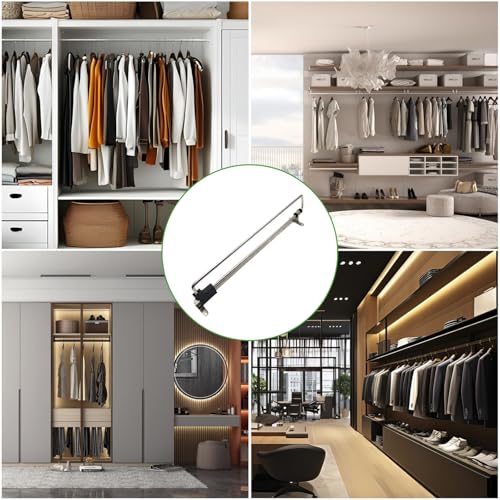 Weenwill Ausziehbare Kleiderstange,Teleskop-Kleiderstange,Edelstahl Kleiderstanges für den Schrank,Verstellbare Einziehbare Kleiderstanges für Kleiderschränke und Stauraum,25 cm (Silber)