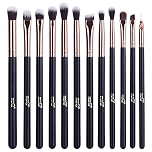 MSQ 12pcs Eye Makeup Brush Set Pro Eyeshadow Makeup Brushes Set Premium Synthetic Eyeshadow Brushes for Concealer Eyebrow Eyeliner Eyeshadow Blending Rose Gold
