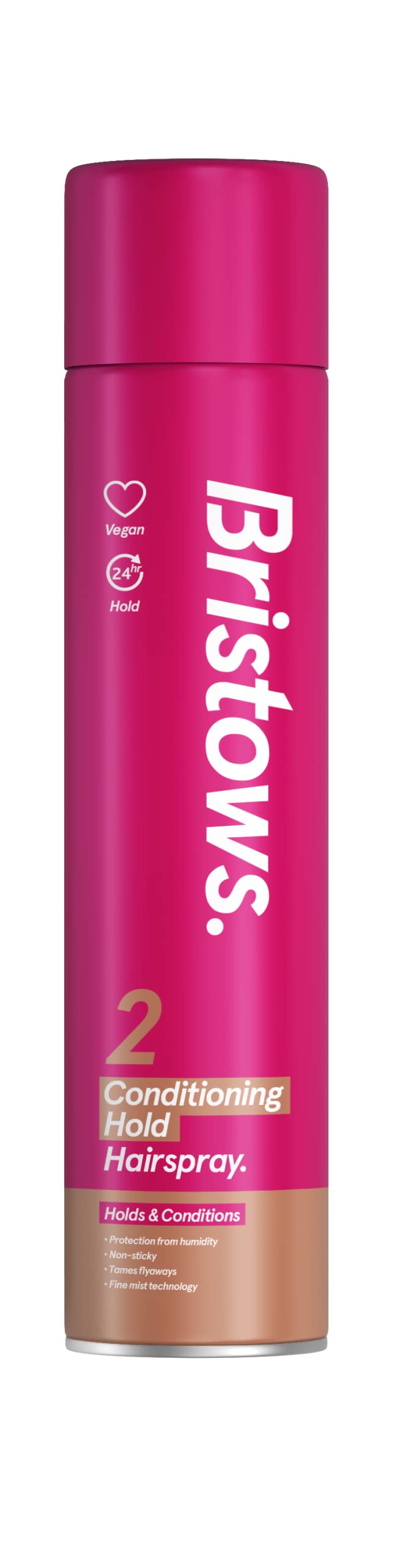 Bristow's Condition Hold Hairspray per capelli, confezione da 6, fino a 24 ore di tenuta, doma i flyaway, non appiccicoso, vegano, protegge dall'umidità, 400 ml