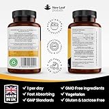 Vitamin D3 K2 - Vitamin D3 4000iu & Vitamin K2 100ug (MK7) 1 Year Supply, Supports Immunity, Calcium Absorption and Bone Health, Non-GMO, UK Made by New Leaf 365 Micro Small Vegetarian Tablets, - Image 6