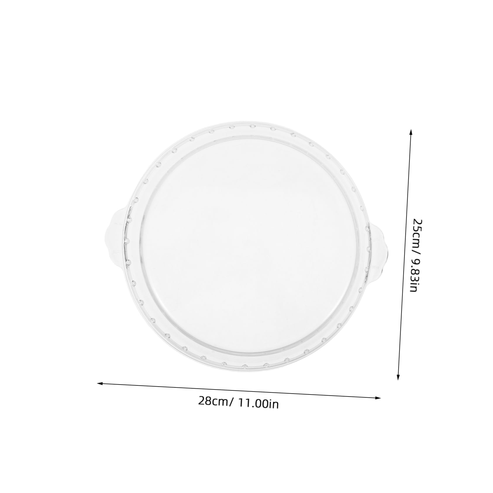Tapa de cristal para horno microondas plato placa de vidrio para pastas de vidrio para microondas para alimentos utensilios para hornear Bandeja Transparente