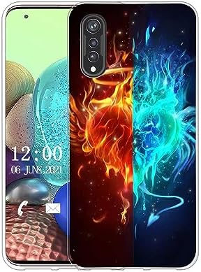 Sunrive Case compatible with CUBOT P80, Ultra Slim Transparent Soft Premium TPU Silicone Back Rubber Bumper Protector Patterns Cover(Cat, Ball)