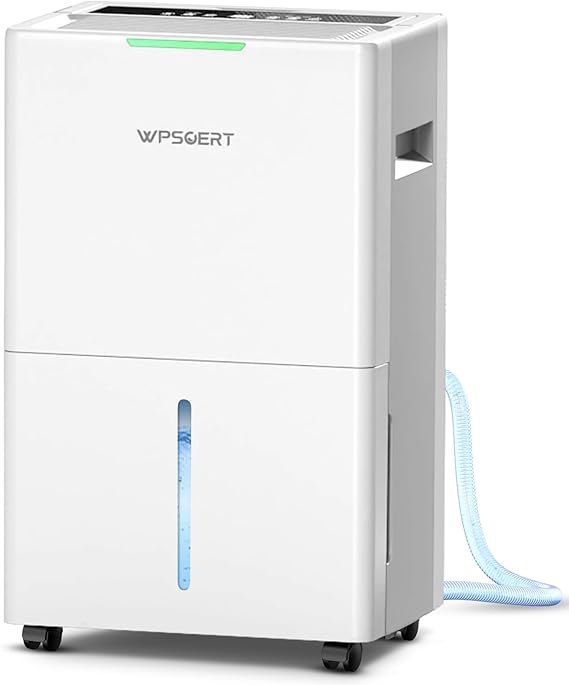 4000 sq.ft Dehumidifier for Basement with Drain Hose, 45 Pint Dehumidifiers for Home, Smart Compressor Dehumidifies for Large Room, Bedroom, 3 Modes, Intelligent Humidity Control, Auto Defrost