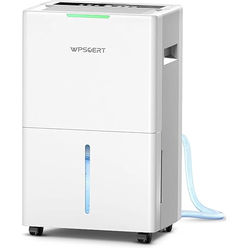 4000 sq.ft Dehumidifier for Basement with Drain Hose, 45 Pint Dehumidifiers for Home, Smart Compressor Dehumidifies for Large Room, Bedroom, 3 Modes, Intelligent Humidity Control, Auto Defrost