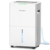 4000 sq.ft Dehumidifier for Basement with Drain Hose, 45 Pint Dehumidifiers for Home, Smart Compressor Dehumidifies for Large Room, Bedroom, 3 Modes, Intelligent Humidity Control, Auto Defrost
