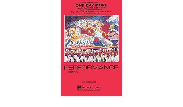 One Day More From Les Miserables Concert Band Amazon Com Books