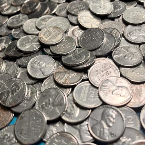 1943 Steel Penny Set of 1 World War II Era Coins, Average Condition,