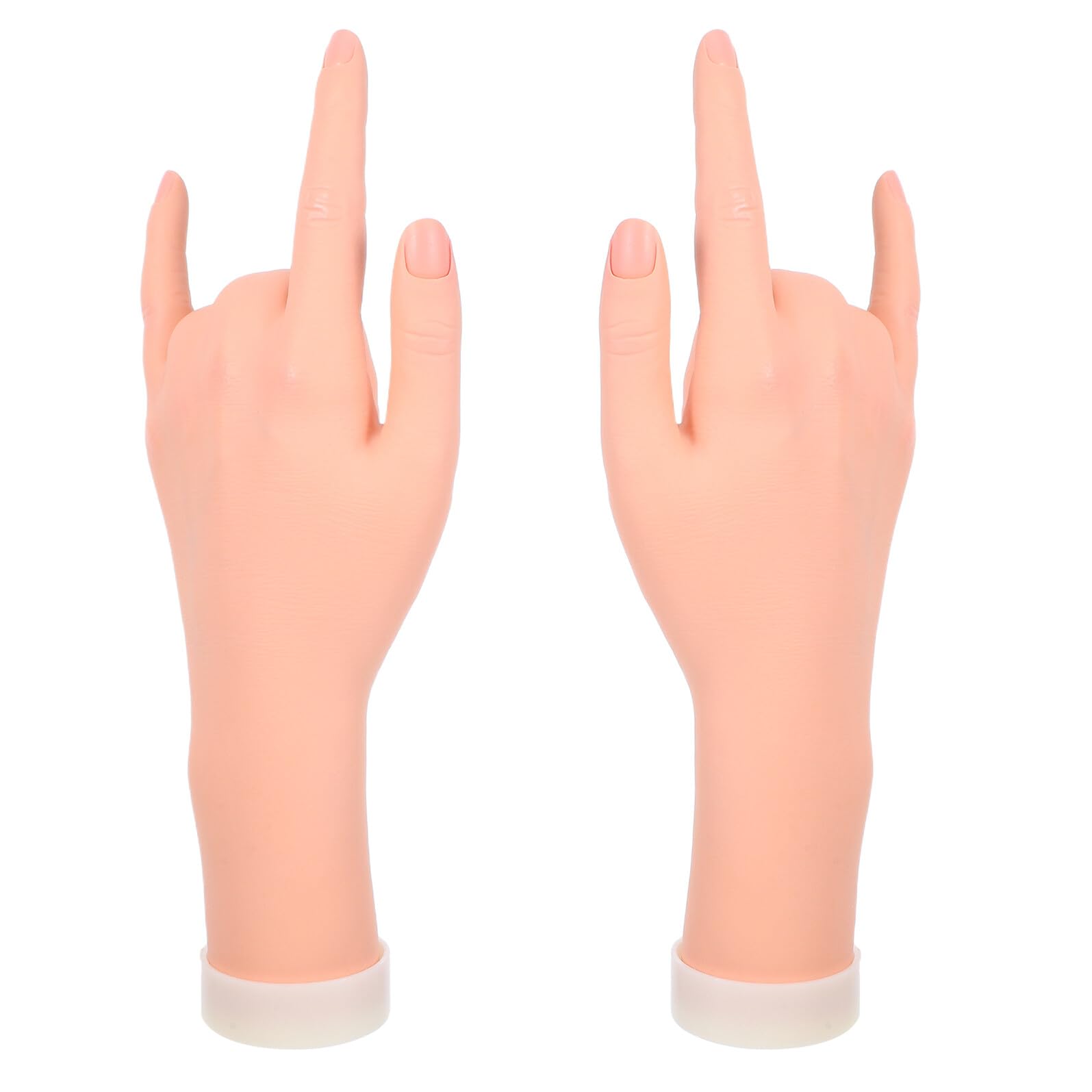Manichino Mano Flessibile Realistico per Esposizione Gioielli e Pratica Nail Art Modello Femminile Posa per Disegno Artistico e Fotografia Mano Lato Sinistro e Destro