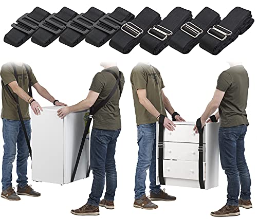 AGT Möbeltragegurt: 2er-Set Doppel-Tragegurte für 2 Personen, belastbar bis 360 kg, Tasche (Tragegurt Umzug, Umzugshelfer, Umzugs)
