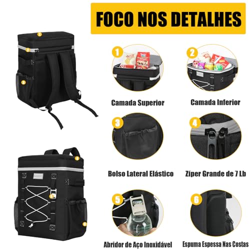 INSMEER Mochila Termica 50 Latas