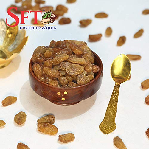 Image of SFT Raisins with Seeds Large Munakka Export Quality, King Size, 500g