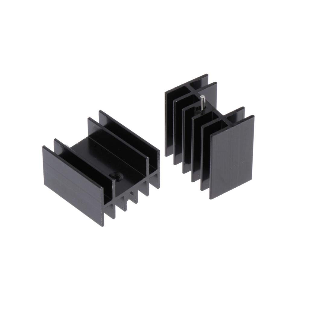 Desconocido Generic 20 Piezas de Radiador de Aluminio de 24 Mm X 25 Mm 16pcs Mm 7805 Radiador Radiador