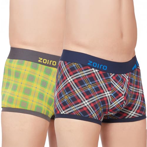 Image of Zoiro Men's Soft Cotton Blend Solid Trend Trunk (Pack of 2) |Colours May Vary