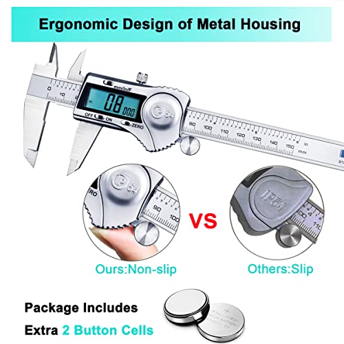 Kynup USQC03301915 Digital Caliper, Calipers 6 Inch Measuring Tool thumb #5