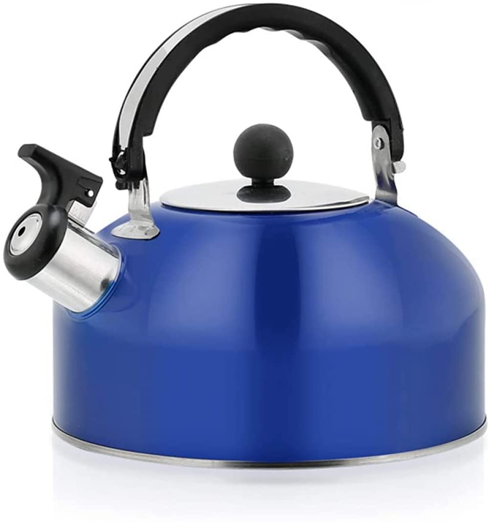 Hervidor de acero inoxidable, Hervidor semiesférico de acero inoxidable 2 litros, con mango ergon