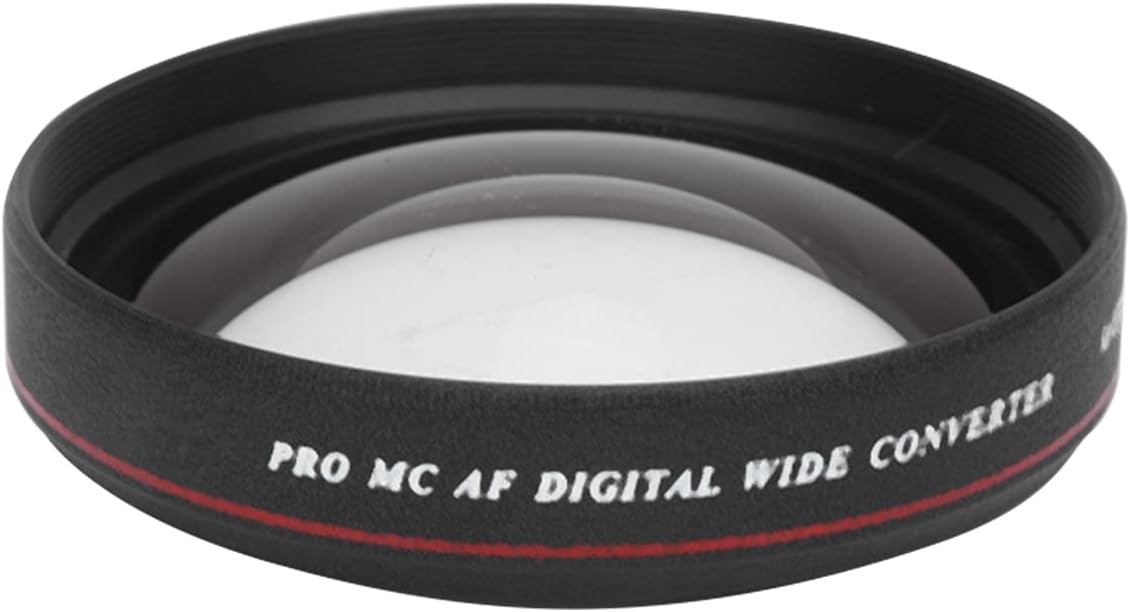 Wide Angle Lens Filter, 62mm 0.45X Ultra Slim Wide Angle Lens Filter,for Diameter 62MM Interface Lens,for Nikon SLR Cameras and Camcorders