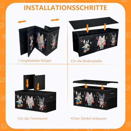 VERONLY Aufbewahrungsbox Kisten Aufbewahrung mit Deckel Kinder - Spielzeugkiste Groß 128L Faltbar Spielzeug Aufbewahrung mit Griffen für Kinderzimmer Kleidung Bücher Schlafzimmer(96x34x39cm)