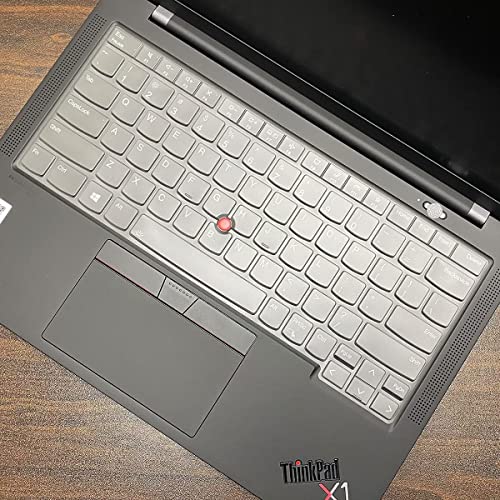 Image of Keyboard Cover for 14 inch Lenovo Thinkpad x1 Carbon Gen 9 2021 & ThinkPad X1 Yoga Gen 6 2021 Laptop, Thinkpad x1 Carbon Gen 9 Keyboard Skin Protector - TPU